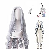 PPONE Eri Wig with Clip Horn, Anime My Hero Academia Costume Eri Figure Keychain Hair pin Grey...