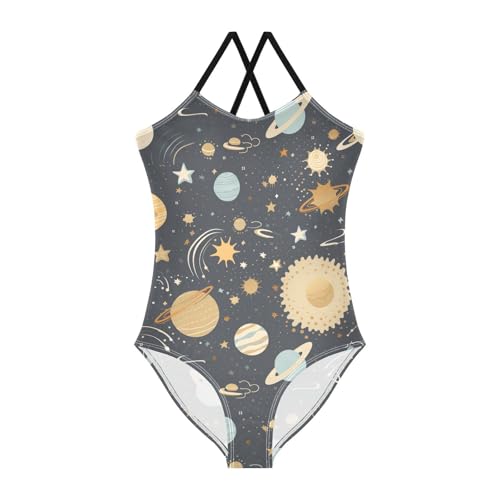 Space Planet Galaxy Girls One Piece Swimsuit Beach Swimwear 20853869