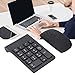 Numeric Keyboard and Mouse Combo, 2.4G Numeric Keyboard and 18-Key Multifunctional Financial Keyboard, with 1200 Dpi Mouse and Receiver, Suitable for Laptop Notebook Desktop PC