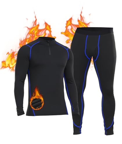 SIMIYA Thermounterwäsche Herren Set, Funktionsunterwäsche Mi