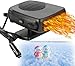 12V Portable Car Heater & Defroster - 150W, Plugs into Cigarette Lighter, 2-in-1 Heating & Cooling for Quick Anti-Fog Warmth