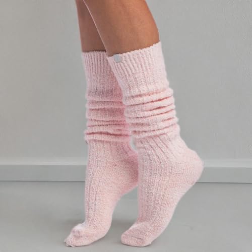 Softies Slouchy Marshmallow Socks, Warm Cozy & Fluffy Socks with Grips for Women, One Size Fits To All2