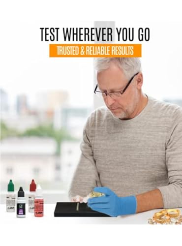 Gold And Silver Jewelry Testing Solutions Kit 10K 14K 18K 22K 24K Scratch Stone Acid Test Scrap Bars Coins #TOP4