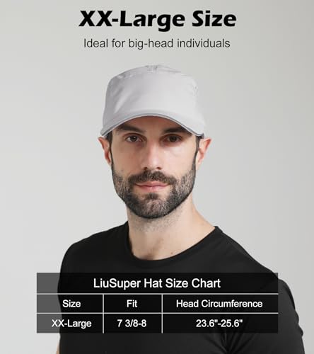 Image of XL XXL Hat Mens Big Head, Performance Golf Hat for Men Women Water-Resistant Sun Hat Adjustable Summer Sport Cap Outwork