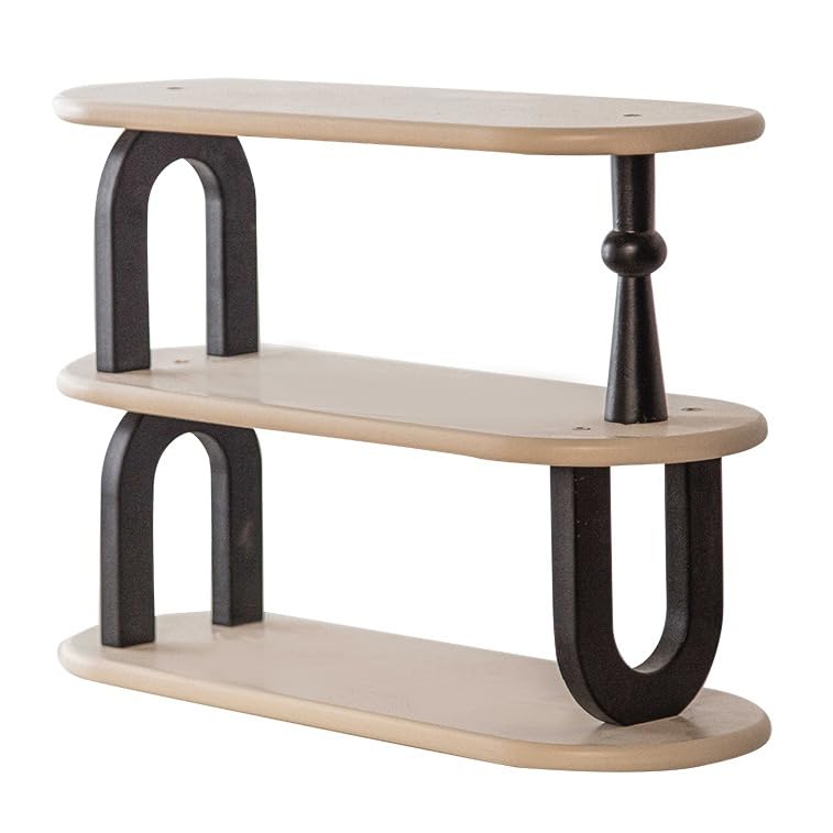 Organizzatore per Cosmetici E Prodotti per La Cura della Pelle in Legno, Porta Oli Essenziali A 3 Livelli, Espositore da Tavolo per Smalti, Scaffale Multiuso