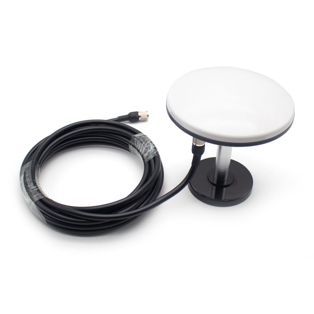 Toplionace Czterozakresowa Antena Geodezyjna GNSS - Precyzyjna Antena Grzybkowa GPS GLONASS Galileo Beidou + Podstawa Montażowa + Kabel 5 M Pasywny