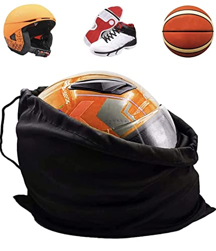 KOOUMOS Motorcycle Helmet Bag Ski Bag Hockey Bag Lightweight Backpack Large Storage Carrying Bags for Sport Riding Travel Motorcycle Bicycle Made of Nylon Cloth with Drawstring Bag (M*1Pack
