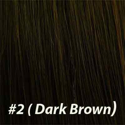 100 Strands Wavy Body Wave Micro Ring Links Locks Beads Keratin Stick I Tipped Pre Bonded Human Hair Extensions Color #2 (Dark Brown)