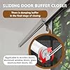 Migerlo Self Sliding Door Closer Adjustable Sliding Speed, for Door Widths from 29.5 to 51", Slideback Sliding Door Closers, Quiet Pneumatic Damping Buffering, for Patio Balconies, Kitchen
