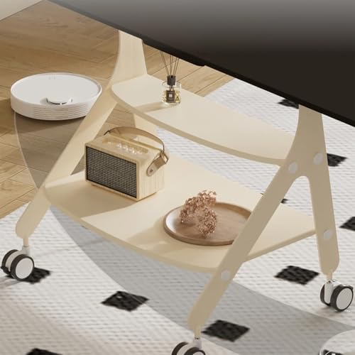 Soporte móvil para TV con ruedas y estantes ajustables miniatura 6