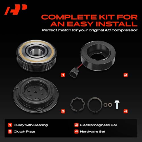 A-Premium Air Conditioner AC Compressor Clutch Kit by A-Premium - Image 3