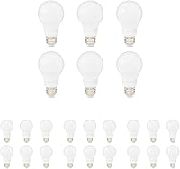 Vista 16 de Yaxa Basics - Bombillas LED A19, equivalente a 60 vatios, 9W de eficiencia energética, base estándar E26, color blanco suave 2700K, regulable