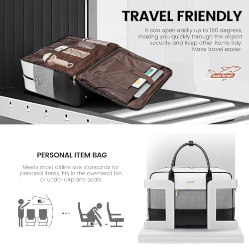 LOVEVOOK Weekender Travel Duffel Bag, Personal Item Duffle Bags for Women with Laptop Compartment, Overnight Bag with Toiletry Bag, Yoga Gym Bag with Wet Pocket, Hospital Bag for Labor and Delivery4