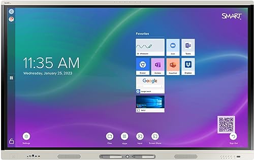 Image of SMART Board MX086-V4 Interactive Display with IQ, 86 Inch Touch Screen for Education and Business