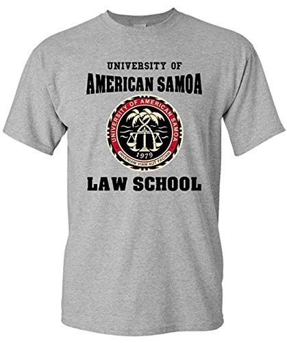 City Shirts University of American Samoa Law School DT Adult T-Shirt Tee (XX Large Sports Grey)