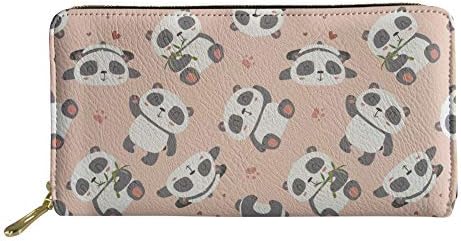 Bigcardesigns Organizer Wallet Women Faux Leather Long Clutch with Card Holder