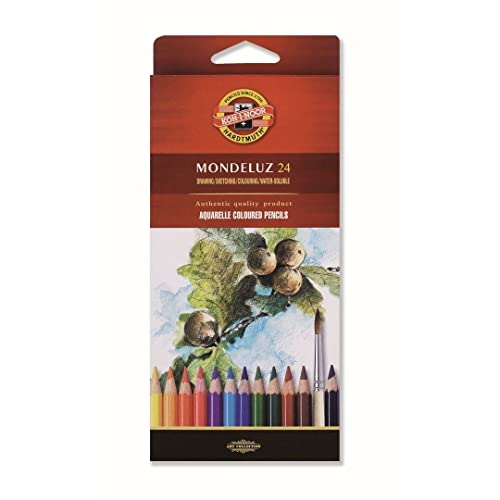 Lápis Aquarelável Mondeluz 24 Cores 3718