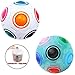 Produktbild LaoSiJi 2PCS Regenbogen Ball Magic Ball Spielzeug Puzzle Magic Rainbow Ball für Kinder Pädagogisches Spielzeug Jugendliche Erwachsene Stress Reliever Pop Luminous Stressabbau (Blau und Weiß)