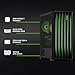 YEYIAN Gaming PC. Ryzen 7 9800X3D 5.2 GHz, RTX 5070 Ti 16GB GDDR7, 32GB DDR5 RGB 6000MHz, 2TB NVMe, VR & AI Ready, Windows 11 Home. Model YPA-PM980DC-57T1U