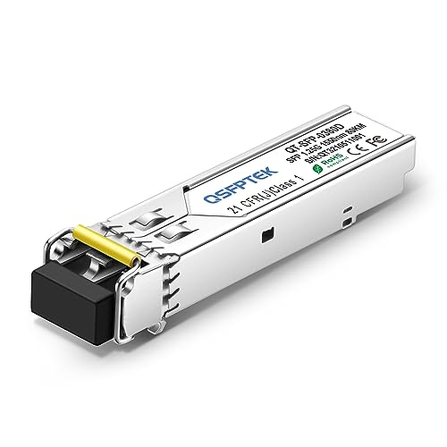 Image of Generic Compatible Gigabit SFP Module, 1000Base-ZX LC 1550nm, 80km Mini-GBIC Single Mode SFP Transceiver for Open switches