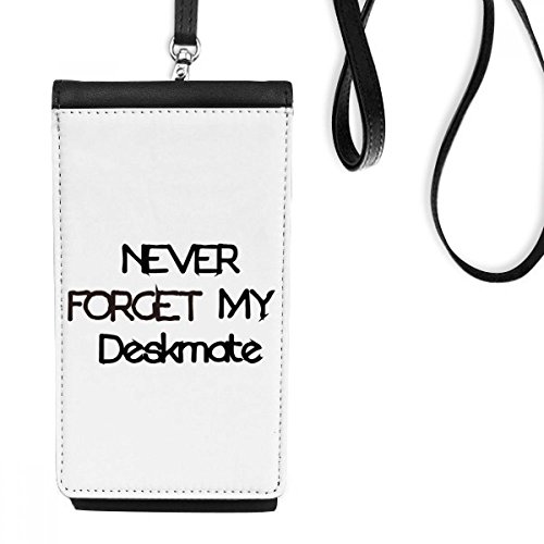 Cadeau de graduation mémorable : pochette smartphone suspendue en simili cuir noir
