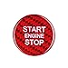 Yuwaton Car Ignition Start Button Carbon Fiber Sticker for Alfa Romeo Giulia Stelvio 2017-2020 Car Interior Trim Accessories (for Giulia Stelvio)