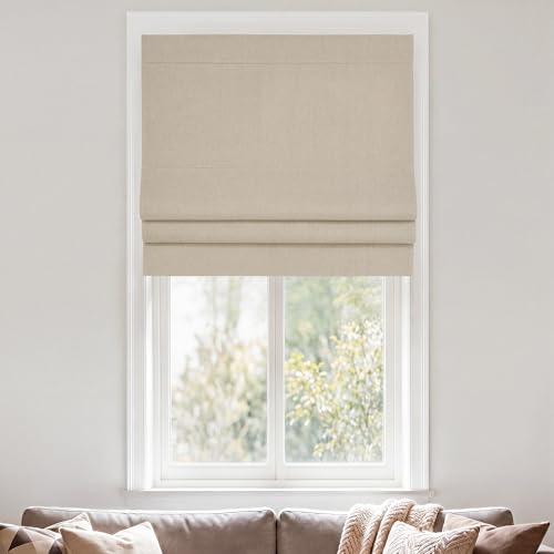 RYB HOME Magnetic No Drill Roman Shade