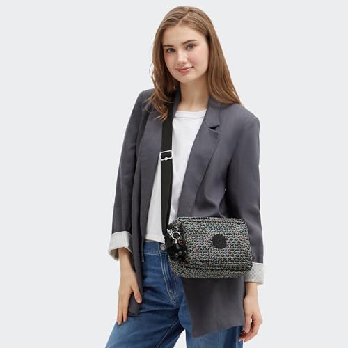 Image of Kipling Women's Abanu Medium Crossbody Bag, Lightweight, Adjustable Nylon Waist Pack with Multi-Compartment Zip Pockets