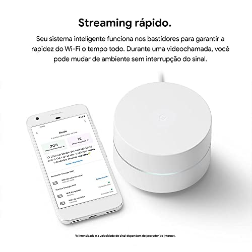 Google Wi-Fi Roteador Mesh AC1200 - 1 unidade glide