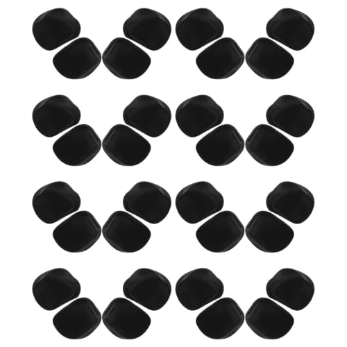 Protector de oídos de plástico negro TEHAUX reutilizable para tinte de pelo (20 uds)