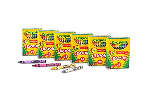 Crayola Crayons, Bulk School Supplies For Kids, 24 Count Crayon Box (Pack Of 6), Assorted Colors - image 7