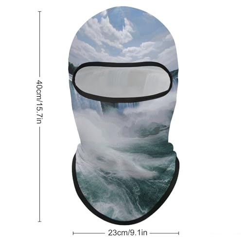 Balaclava Niagara Falls para Hombre y Mujer, Máscara Facial de Protección Solar Respirable con Cubierta Completa de Cabeza para Senderismo, Ciclismo, Correr y Conducir miniatura 2