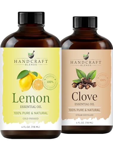 Set de Aceites Esenciales Clavo y Limón 2 x 4 Fl Oz
