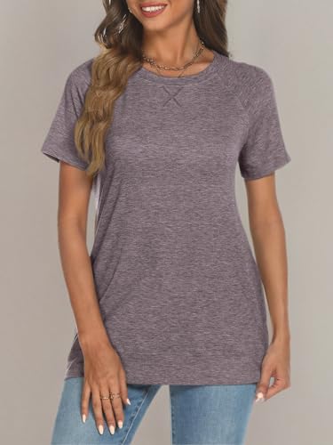 Foto de AUTOMET Camisetas de manga corta con cuello redondo para mujer, modernas, ligeras, suaves, casuales, para verano, 2025 (imagen 7)