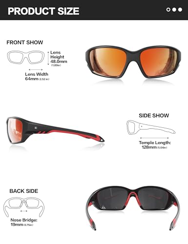 Image of BIRCEN Sport Polarized Sunglasses for Men - Women:UV Protection Shades for Fishing Driving Cycling Running