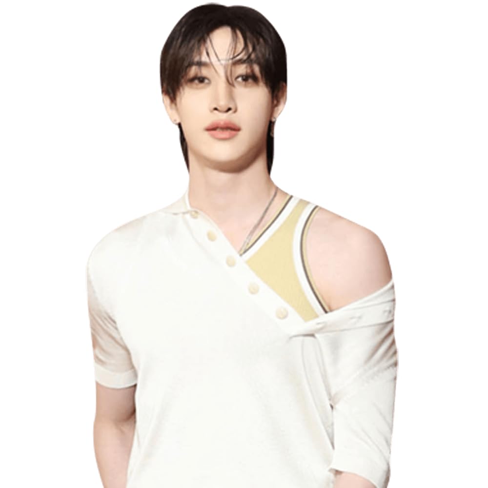 Bang Chan (White Outfit) Half Body Buddy Cutout