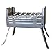 Folding Mangal Steel Charcoal Grill – Satay Grill, Portable BBQ Grill, Yakitori Grill, Kebab Grill, Shish Kebab, Shashlik, Spiedini on the Skewer