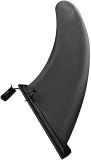 CLISPEED 1pc Surf Board Tail Rudder Single Fin Shapers Fins Fin Mounting Points Inflatable Kayaks Inflatable Surfboard Paddleboard Inflatable Water Fin Black Shark Fin Marine Surfing Fin