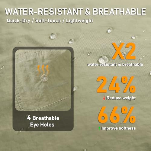 Image of Water-Resistant Bucket Hat for Women Men Rain Hat UPF 50+ Boonie Sun Hat Foldable Summer Floppy Fishing Safari Hats