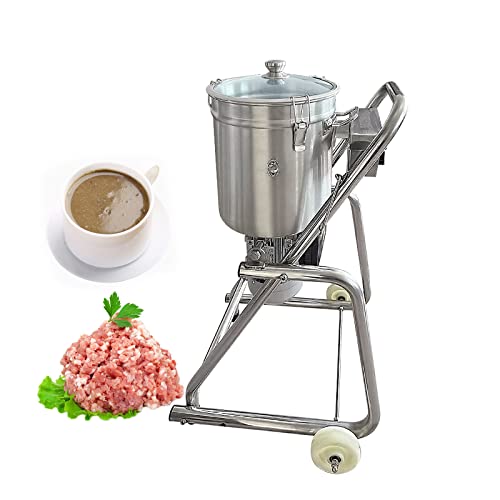 Commercial Food Cutter and Food Processor,Meat Chopper Machine Stainless Steel Universal Food Mixer Vegetable Industrial Fruit Blender,Vegetable Blender,Animal Feed Cutter & Mixer for Farm (20L)