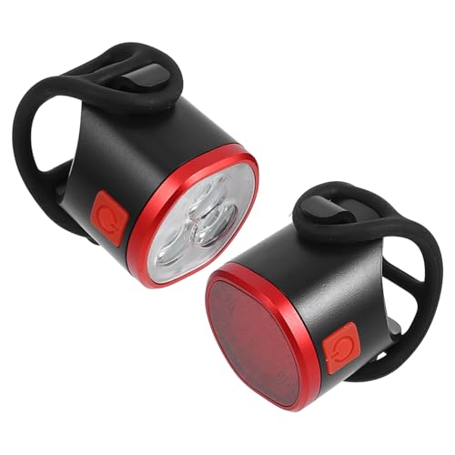 VANZACK 1 Set Bicycle Light Set Bike Headlight Rechargeable Rear Taillights Bicycle Lights Cycling Lights Bicycles Tail Light Aluminum Alloy