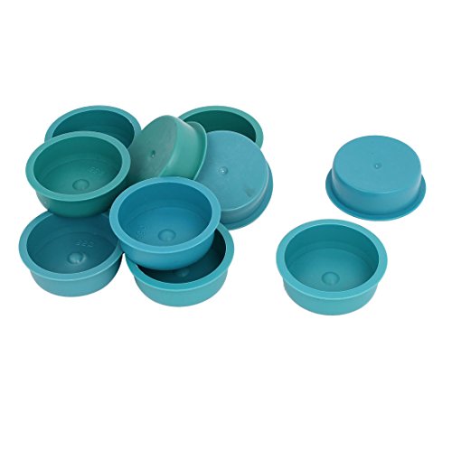 Aexit 55mm Flange Luer Fittings Mounted Tapered Hole Stopper Waterproof Cap Teal Baby Luer Cap Fittings Blue 10pcs