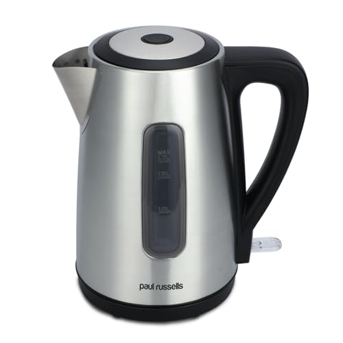 Paul Russells 1.7L Electric Kettle, Stainless Steel, 3000W
