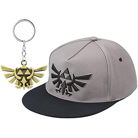 EIKOU Snapback Flat Cap Baseball Cap Hat Unisex 4 Seasons Grey, 0-8 Cover