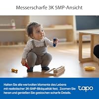 Tapo C230 3K 5MP Überwachungskamera innen 360°, WLAN 2,4GHz, KI-Erkennung, Nachtsicht, Bewegungserkennung, Zwei-Wege-Audio, Kompatibel mit Alexa und Google Assistant, microSD bis 512 GB – Ansicht 4