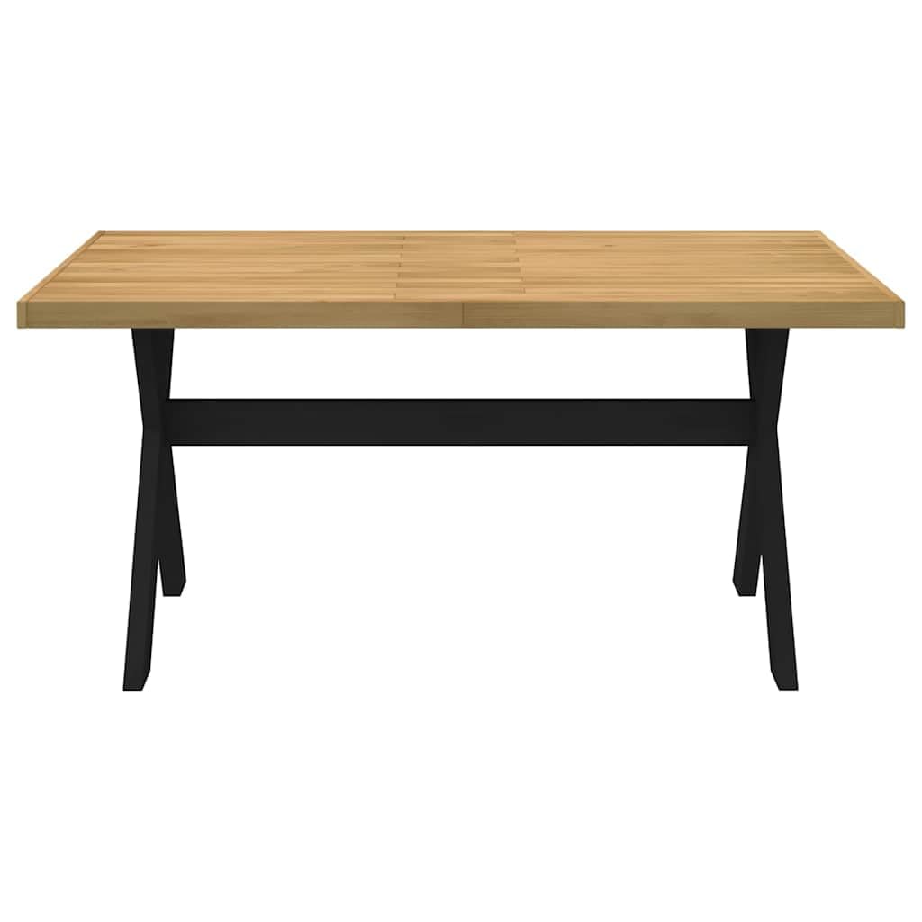 vidaXL Mesa Comedor NOAIN Patas Forma X Madera Maciza Pino 160x90x75cm