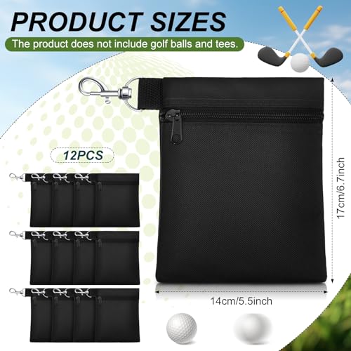 WILLBOND 12 Pcs Golf Tee Bag