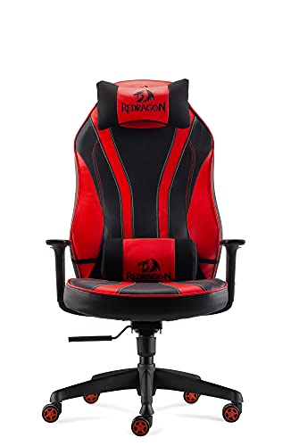 Cadeira Gamer Redragon Metis Preta e Vermelha C102-BR, Preto e Vermelho