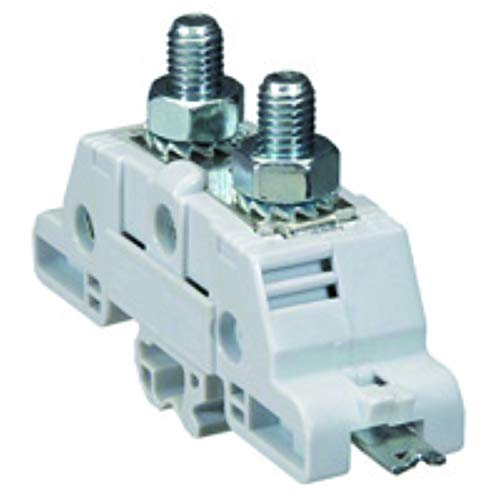 Legrand 039031 Viking3 Bloc de Jonction de Puissance nu Plage pour Rail Asymétrique avec Raccordement, 35mm² et Pas 26mm