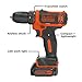 BLACK+DECKER 12V MAX Cordless Drill/Driver, Battery and Charger Included (BDCDD12C)